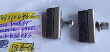 NOS COPPIA GANASCE FRENO VINTAGE ALLUMINIO E BLOCCHI PORTATACCOLETTI BICI VINTAGE