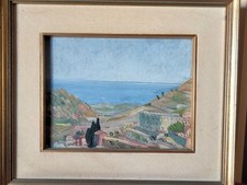 Lanusei Quadro Olio Su Tavola