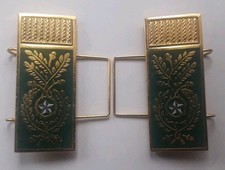 Mostrine Alamari Corpo Forestale dello Stato C.F.S. da camicia. Marcate Bomisa 