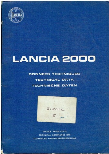 Lancia 2000 berlina coupé - berlina,