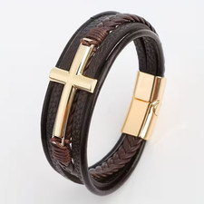 Bracciale uomo croce