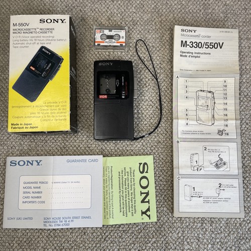 Sony 550v microcassetta - sony, m-550v