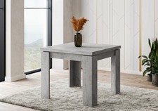 Tavolo da pranzo allungabile 8 posti fino a 180 cm soggiorno in legno grigio