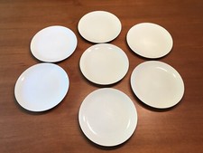 SERVIZIO 7 PIATTI PIANI BIANCHI MONOPOLI PORCELLANA D'ITALIA