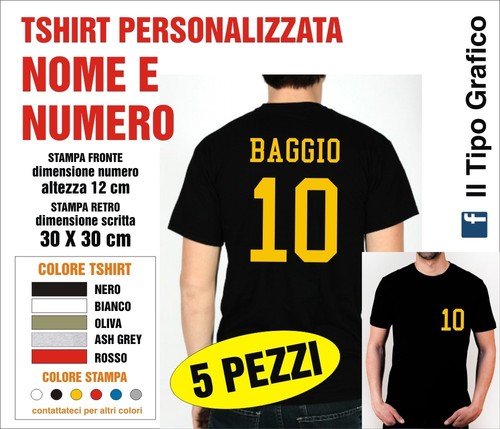 Shirt nome numero - numero, stock