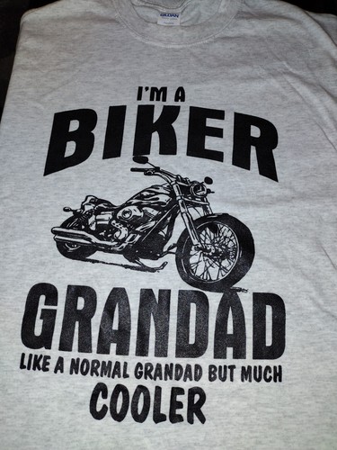 Maglietta biker grandad - grandad, nuova