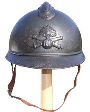 1GM Elmetto Francese Acciaio M15 Adrian Steel Helmet WW1 Casque Casco Francia