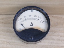 vecchio AMPEROMETRO DA 0 A 800