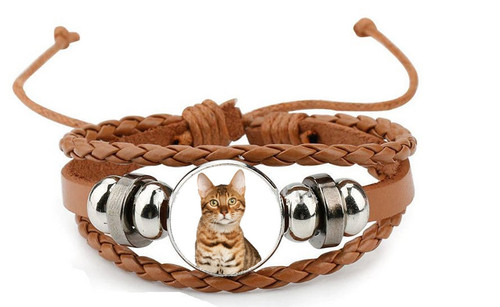 Bengal cat brown leather - bengal,