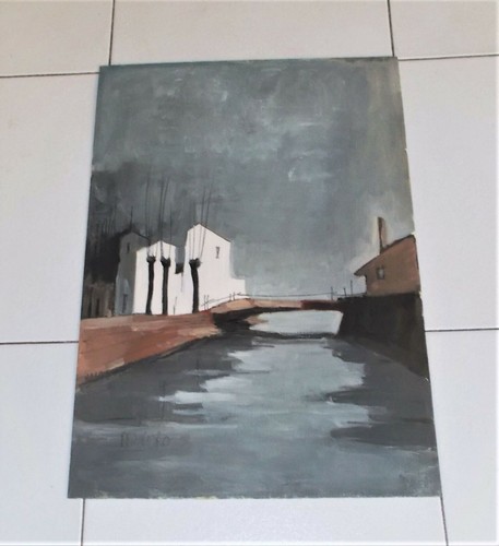 Quadro olio prospero riva - olio,