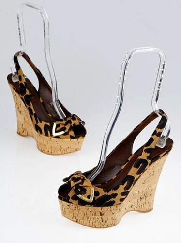 Sandali louis vuitton plateau - sandali,