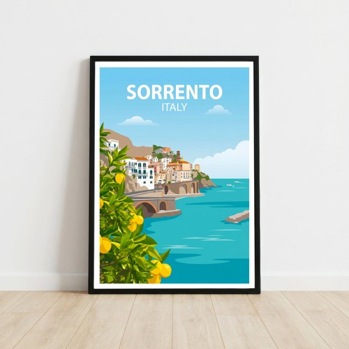 Poster viaggio sorrento - da,