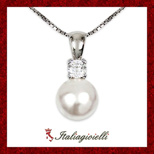 Elegante collana perla donna - perla,