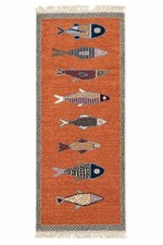 Tappeto design pesce fatto - , a
