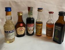 6 Bottiglie Mignon da Collezione di Liquori  anni 70/80