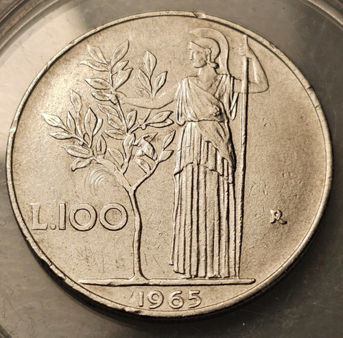 100 lire 1965 italie - 1965,