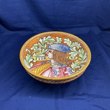 Centrotavola in Ceramica Maiolica Gualdo Tadino Profilo Uomo
