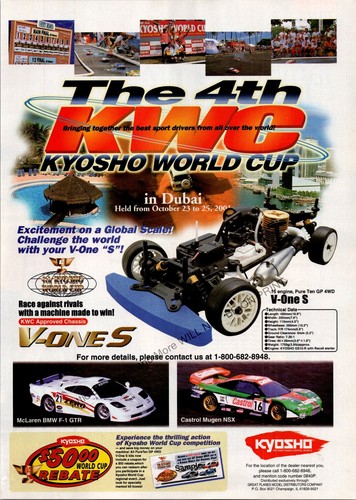 Pubblicità kyosho pure ten - ten, gp