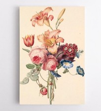 Quadro su tela fiore vintage