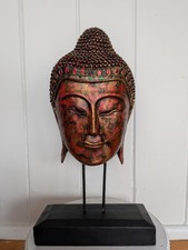 Thai Buddha Head Sculpture on