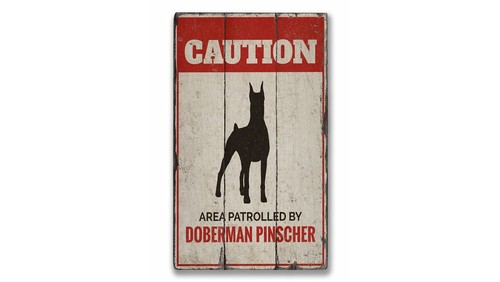 Insegna rustica doberman - insegna,