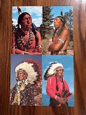 4 Cartoline Vintage Nativi