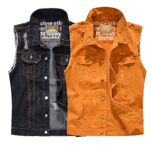 Gilet uomo casual denim jeans