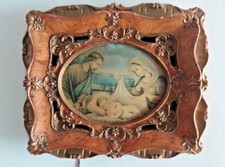  quadro devozionale vintage nativita' con luce interna capoletto