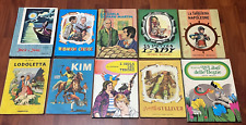 10 LIBRI CARTONATI PER RAGAZZI ANNI 50-60,GULLIVER, L'ISOLA DEL TESORO