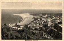 SOVERATO CATANZARO PANORAMA SPIAGGIA CARTOLINA VIAGG. 1933 X S. LEUCIO CASERTA