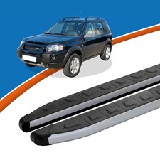 Pedane Adatte Per Land Rover Freelander Anno 02/1998-10/2006 DOLU SILB