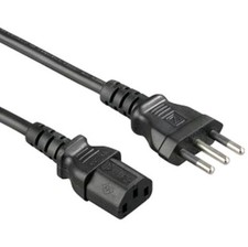 CAVO ALIMENTAZIONE PC MONITOR STAMPANTI CON PRESA ITALIANA 1.5 MT 3 POLI