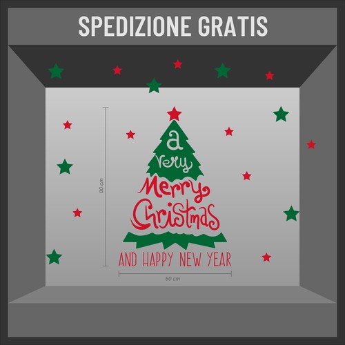 Vetrofanie natale wall sticker - natale,