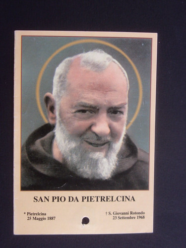 Santino holy card reliquia - santino,