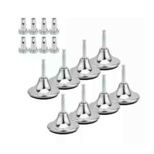 Nuovo 8x Piedini Cromati Gambe