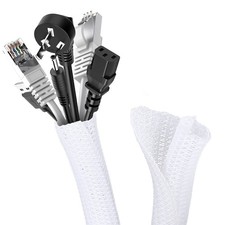 Romon 3M Guaina Cavi Intrecciata 13-20mm Flessibile Self closing Raccogli Cavi