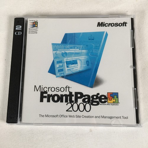 Microsoft front page 2000 cd - front,