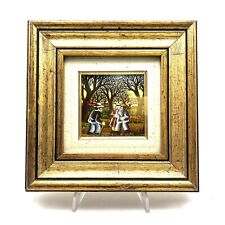 QUADRO BRENNO BENATTI NAIF OLIO PITTORE PIEVE GUASTALLA REGGIO miniatura