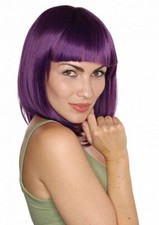 Parrucca corta donna viola bob