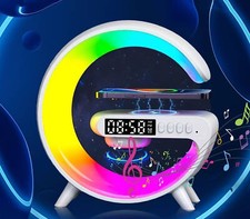 lampada da tavolo con caricabatteria wireless cassa bluetooth