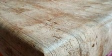 Tovaglia da tavolo in vinile plastica in plastica marrone naturale semplice effetto legno rustico effetto legno