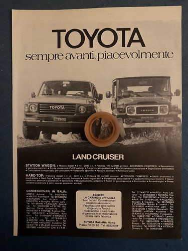 Rara pubblicita toyota land - rara,