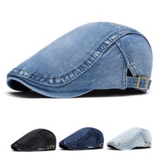 Cappello piatto uomo denim