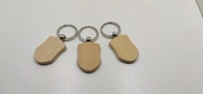 3 ECO Portachiavi in Legno Personalizzati a vostro modo-Idea Regalo-Pubblicita