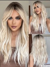 Parrucca Bionda Con Onde,Parrucca Biondo Natural,Parrucca Biondo Con Schiariture