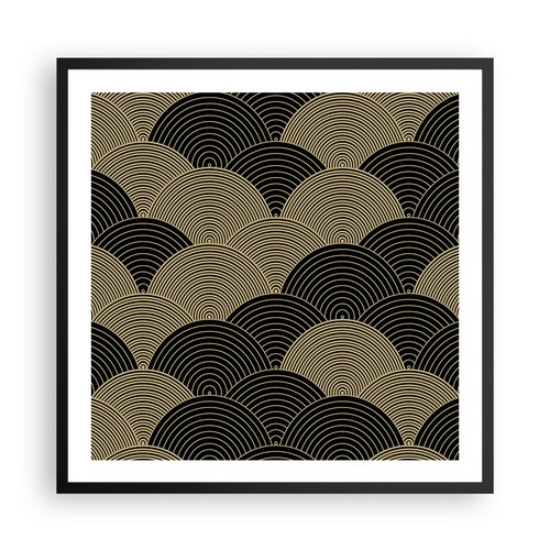 Poster 60x60cm nero oro - poster,