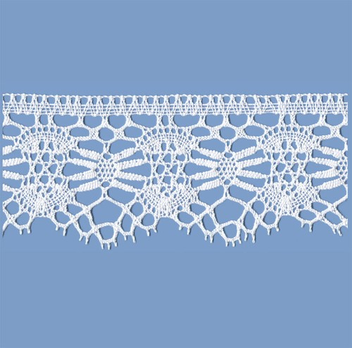 Merletto cotone bianco - cotone, mm