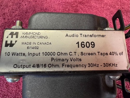 Hammond 1609 trasformatore - 1609,