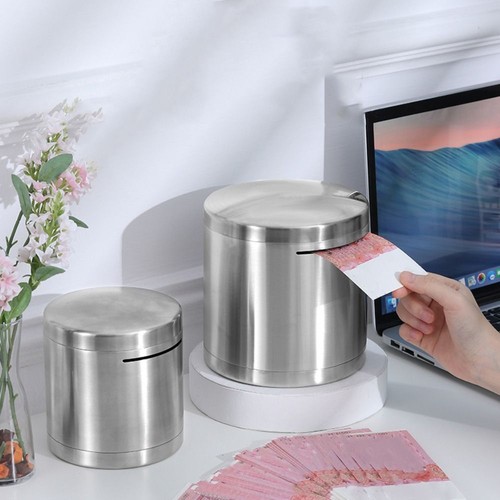 Salvadanaio acciaio inox - acciaio,