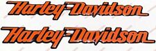 Coppia Adesivi Resinati Stickers 3D SCRITTA HARLEY DAVIDSON rilievo DA SERBATOIO